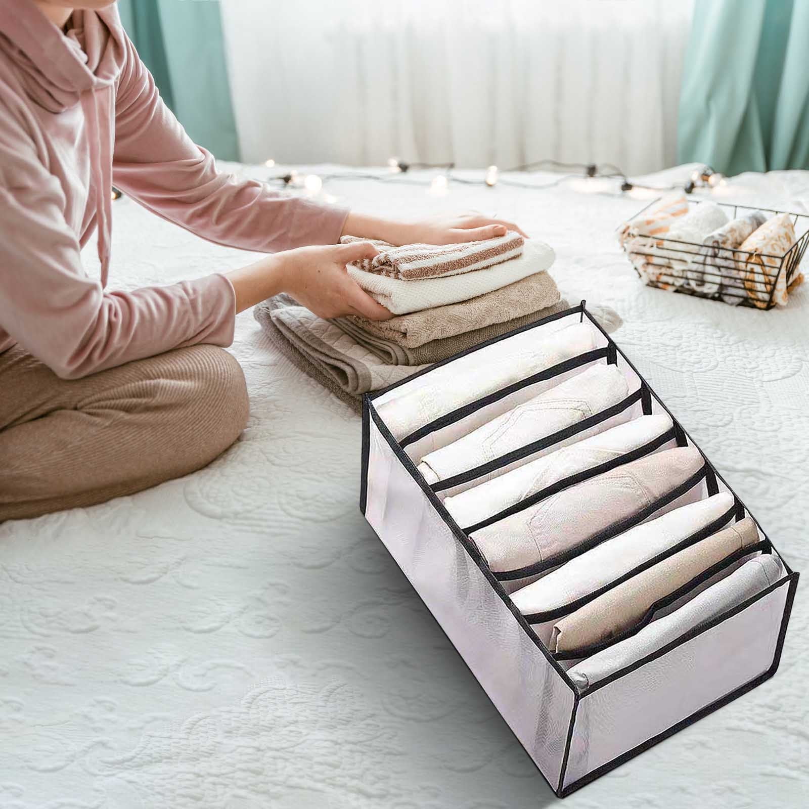 MIUPOO Kleiderschrank Organizer Hängend - 3 Fach Aufbewahrung Für Unterwäsche