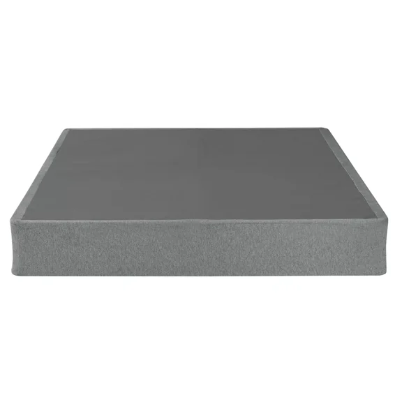 Foldable Metal Bed Base California King Mattress, Box Spring Foundation Bed Frame, Gray