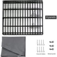 thumbnail image 1 of Foldable Metal Dog Exercise Pen/Pet Puppy Playpen Kennels Yard Fence Indoor/Outdoor 8 Panel 24" W x 24" H with Bottom Pad (with Bottom pad, 8 Panels 24" H), 1 of 6