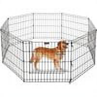Foldable Metal Exercise Pen for Puppies with Gate