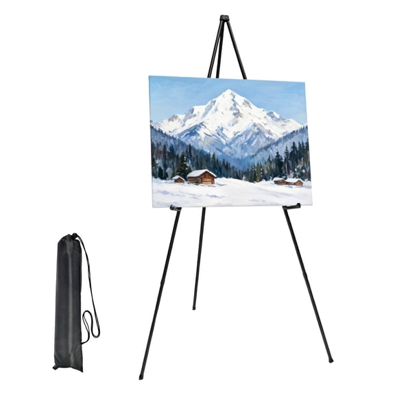 Foldable Metal Painting Easel Stand With Hard Frame And Practical Design Perfect For Art Classes And Outdoor Sketching