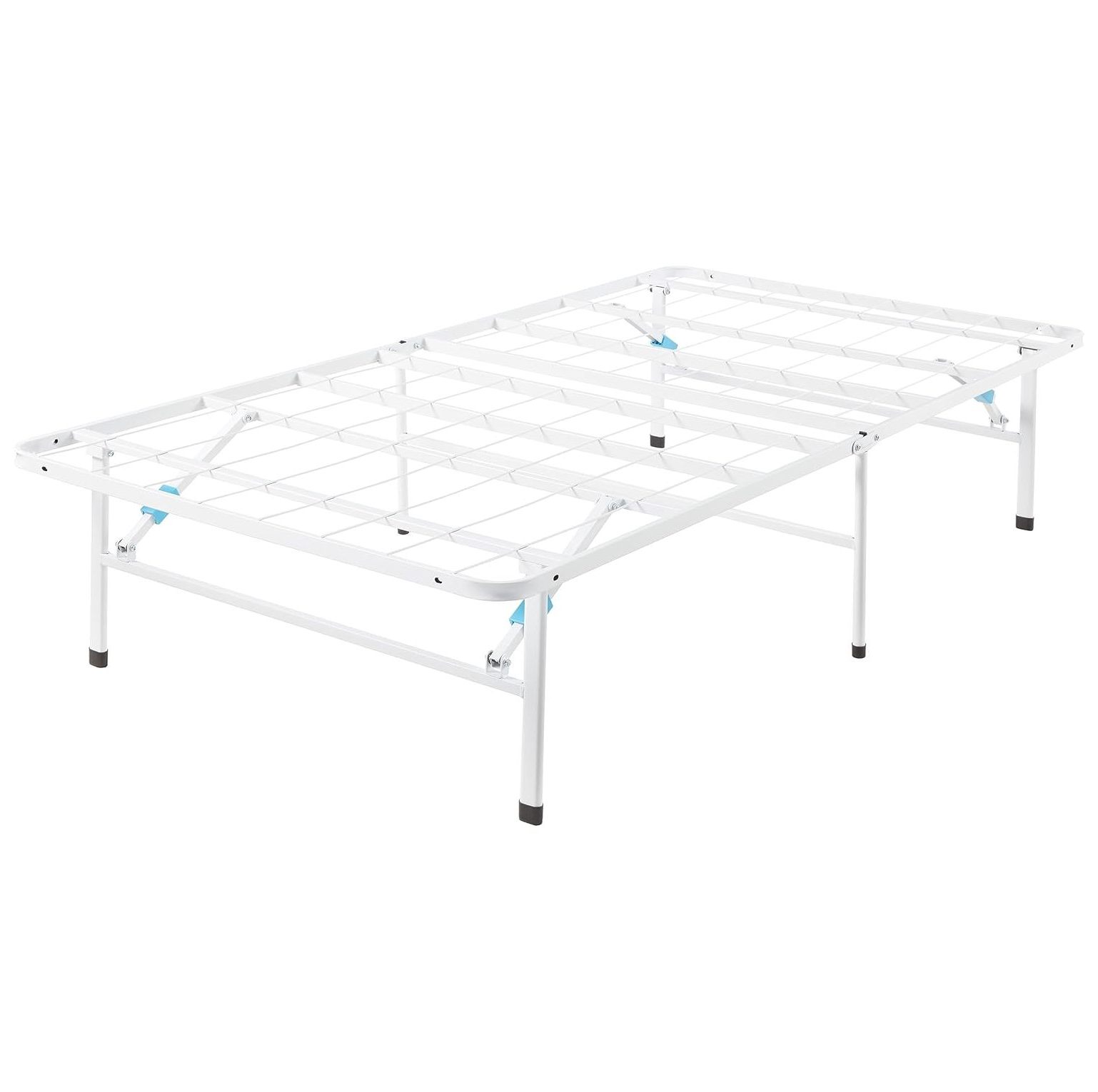 Foldable Metal Platform Bed Frame with Tool Free Setup, 14 Inches High