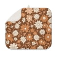 thumbnail image 1 of Foldable Microfiber Dish Drying Pad with Daisy Print for Kitchen Counter Absorbent Floral Rack Mat Spring Summer 16x18 Inch, 1 of 7