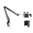 Foldable Microphones Shock Mount Suspension Boom with Clamp for Singers