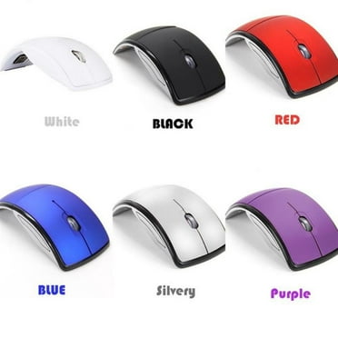 Foldable Mini Computer Mouse Mute Mouse Portable 2.4G Wireless Mouse for Travel Notebook USB Receiver for Laptop PC