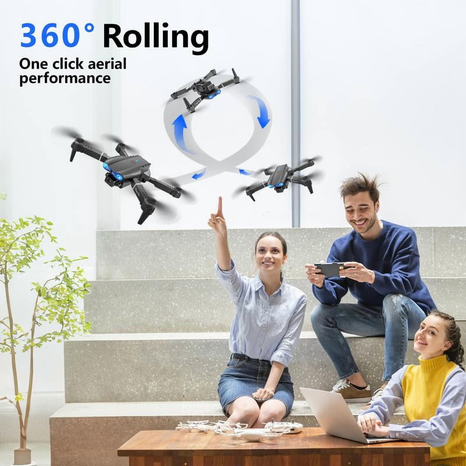 Foldable Mini Drone with HD FPV Camera, Gesture Control and 2 Battery ...