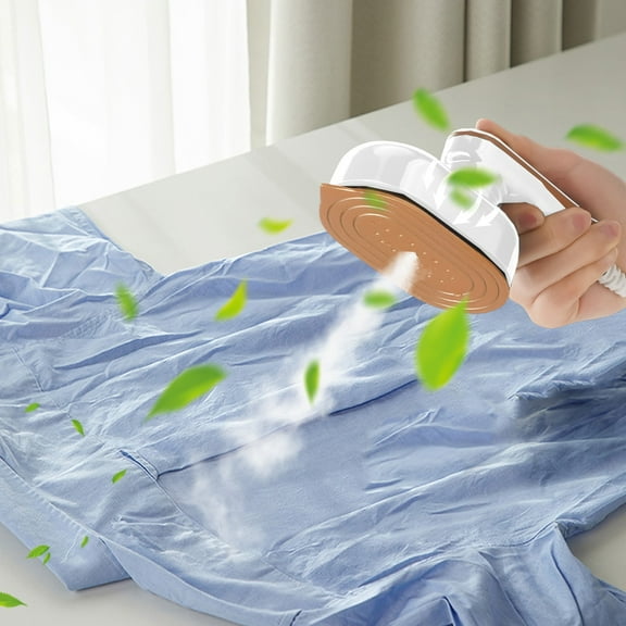 Foldable Mini Handheld Travel Steam Iron,Portable Household Clothes Ironing Tool,Fast Heating with Large Steam Output,Flat Hanging and Inclined Ironing for Dormitory Home Travel-White