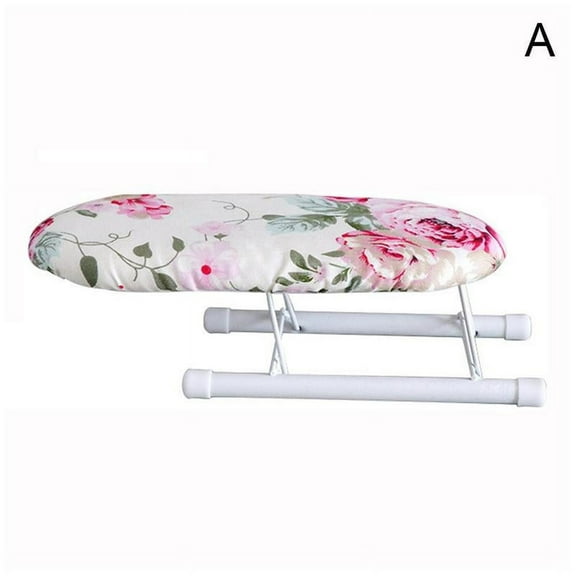 Foldable Mini Ironing Sleeve Board with Washable Cotton Blend Cover for Cuff, Neckline and Leg Opening Ironing