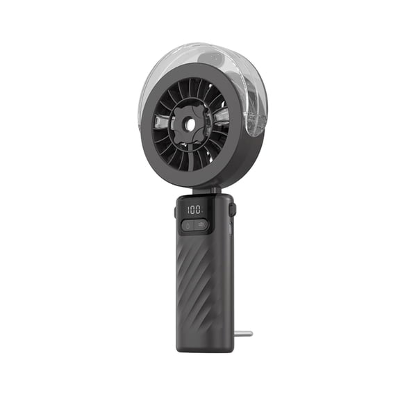 Foldable Mist Fan, Handheld Neck Hanging Cooling Fan, Usb Rechargeable Spray Personal Fan, Fine Mist Airflow, Compact Outdoor Travel Camping Office Cooling Device