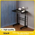 thumbnail image 1 of Foldable Mobile Office Desk with Tilting Tabletop & Stable Bracket - Portable Roller Workstation for Home, Study, Small Spaces, 1 of 14