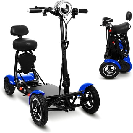 Foldable Mobility Scooter by Ephesus (Blue)