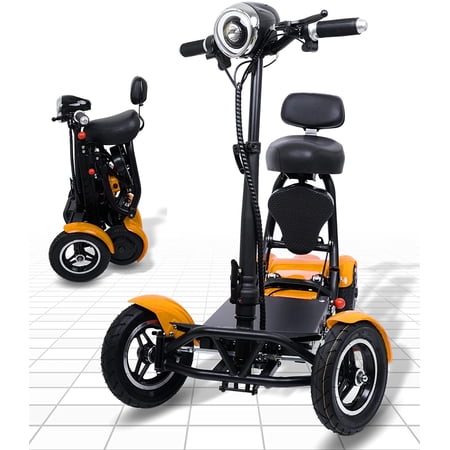 Foldable Mobility Scooter for Adults and Seniors, Lightweight & Long Range Four Wheel