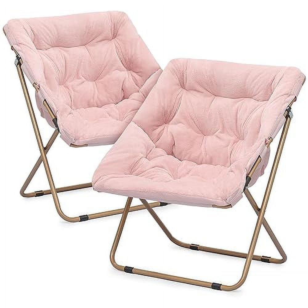Foldable Moon Saucer Chair For Adults Large Cozy Chair For Bedroom