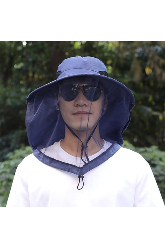 Foldable Mosquito Hat With Hidden Net Mesh Repellent Insect Bee Protection