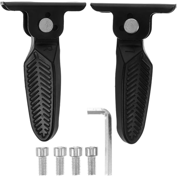 Foldable Motorcycle Foot Pegs Electric Scooter Folding Pedal Bike Rest Easy to Install Compact 4.52X3.14X1.77 Inch