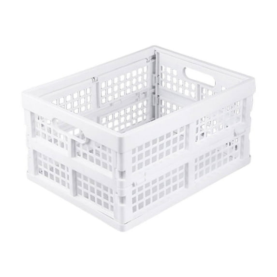 Foldable Multi-Purpose Storage Basket with Ventilated Mesh Design, Heavy-Duty Support, Lightweight & Space-Saving for Home, Office, Outdoor Activities, Picnic, Camping, and Organization