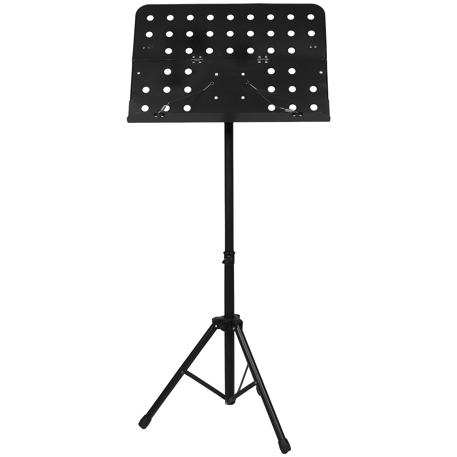 DEEPCRAFF Black Portable Folding Music Stand with Adjustable Height for Home, Practice, and Performance Use
