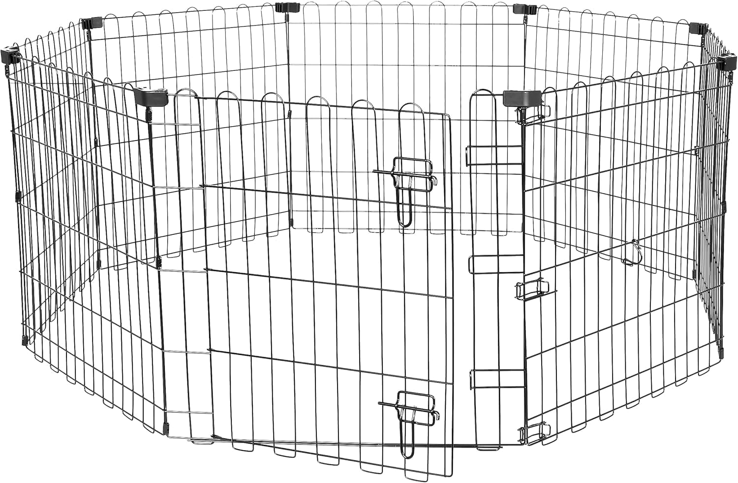 Easy To Assemble Dog Exercise Walls Reference: Foldable Octagonal Metal Exercise Dog Playpen