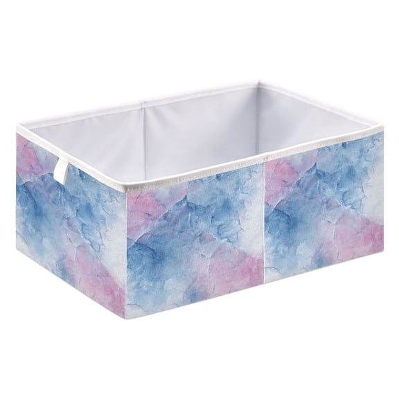 Foldable Open Top Cube Storage Basket Fabric Organizer for Clothes Toys Books 15x10x6 Inch Distressed Pastel Gradient Pattern