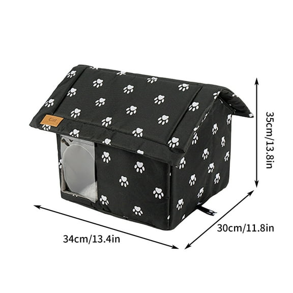 Foldable Outdoor Padded Pet House Weatherproof Shelter For Stray Cats Dogs Waterproof Insulated House With Sun Protection Roof