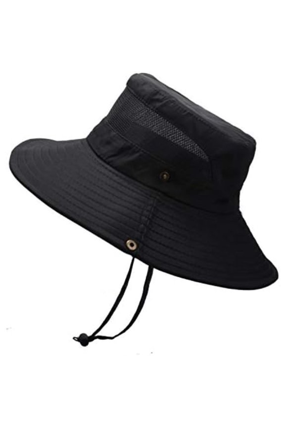 Foldable Outdoor Sun Bucket Hat, UPF 50+ UV Protection Wide Brim Breathable Fishing Hiking Cap for Women Men