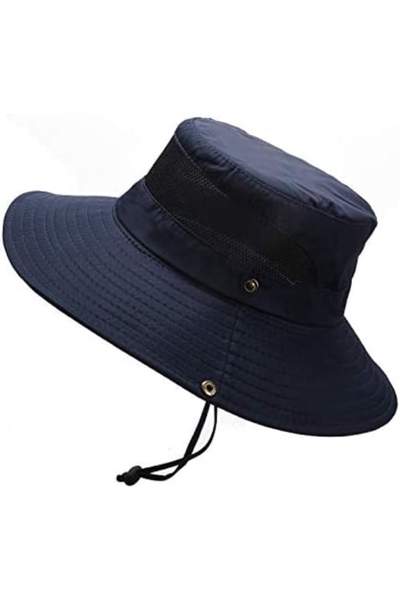 Foldable Outdoor Sun Bucket Hat, UPF 50+ UV Protection Wide Brim Breathable Fishing Hiking Cap for Women Men