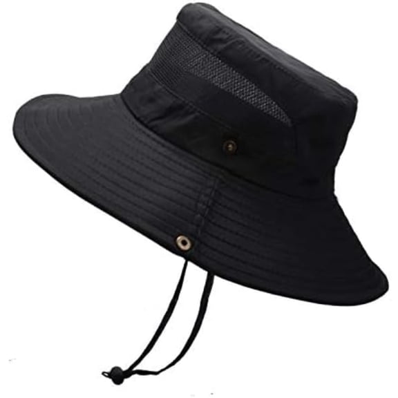 Foldable Outdoor Sun Bucket Hat, UPF 50 UV Protection Wide Brim Breathable Fishing Hiking Cap for Women Men