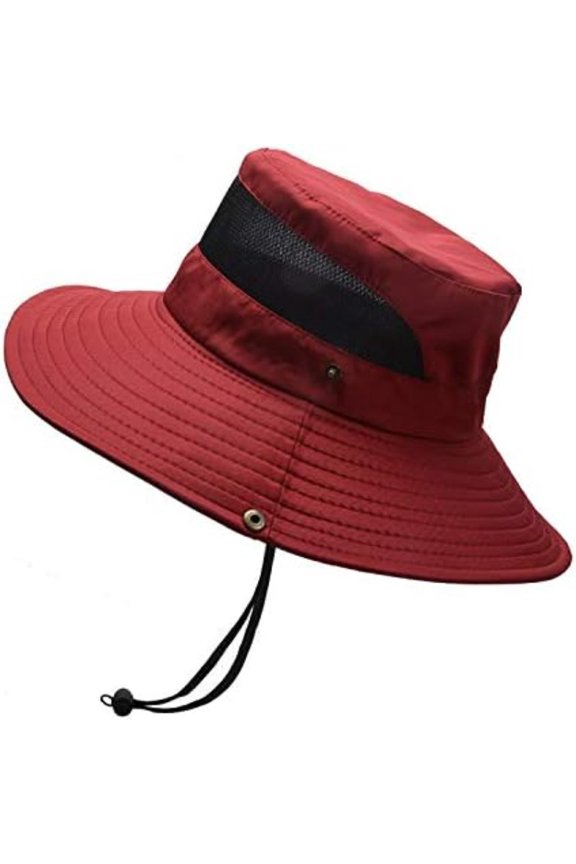 Foldable Outdoor Sun Bucket Hat, UPF 50+ UV Protection Wide Brim Breathable Fishing Hiking Cap for Women Men