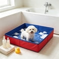 thumbnail image 1 of Foldable PVC Pet And Toddler Play Pool With Fast Setup, Space-Saving Design For Paw Rinsing, Small Baths, And Above-Ground Pool Entry Cleaning, 1 of 5