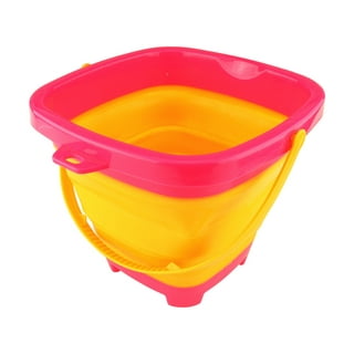 Kokovifyves Collapsible Bucket, Small Cleaning Bucket Mop Buckets for Household Outdoor Car Washing Tub Plastic Foldable Portable Camping Beach Sand
