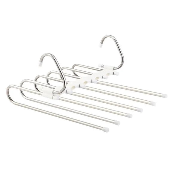 Foldable Pants Hanger Telescopic Storage Hangers Space Saving ClosetMulti-Layer Folding Drawer Trouser Racks