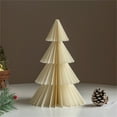 thumbnail image 1 of Foldable Paper Christmas Tree Decoration Reusable Tabletop Holiday Ornament Modern Festive Home Decor for Parties and Celebrations, 1 of 3