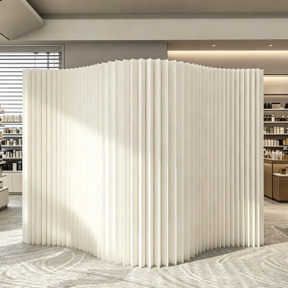 Foldable Paper Room Divider, Freestanding Portable Partition Wall, Sturdy Privacy Screen for Home, Office, Hotel & Events