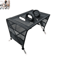 thumbnail image 1 of Foldable Pet Grooming Table, Portable Collapsible Dog Grooming Desk with Secure Restraint Loops, Indoor Home, Practical Pet Grooming Work Station Black, 1 of 6