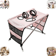thumbnail image 1 of Foldable Pet Grooming Table, Stainless Steel Frame Dog Grooming Desk with Fixing Loops, Indoor Household, Pet Grooming & Hair Cutting Workstation Pink, 1 of 6