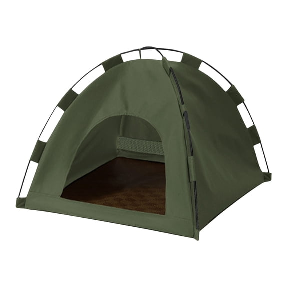Foldable Pet Tent House,Portable Waterproof and Breathable Dog Bed,with Removable Cushion,Cozy Semi-Enclosed Shelter for Small Animals,Dogs,Cats,Rabbits