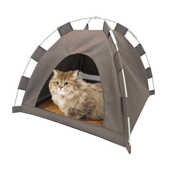Foldable Pet Tent, Portable Outdoor Dog House, Waterproof Travel Cat Shelter, Removable Washable Mat, Camping Picnic Beach Shelter for Small Medium Pets