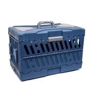 Foldable Pet Travel Carrier Crate for Small Dogs & Cats, 3s Setup, Breathable Design, 22x13x14.6, Ideal for Vet Visits, Car Rides, Indoor Use