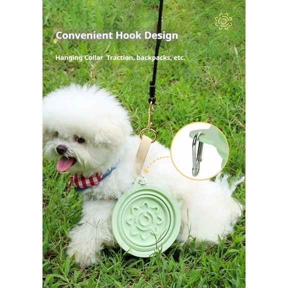 Foldable Pet Water/Food Bowl: Super Light, Easy to Carry – Ideal for Travel, Camping & Home