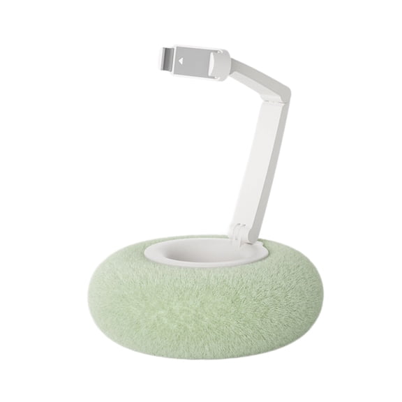 Foldable Phone Holder Plush Pillow Base 360 Degree Rotating for 4-7Inch Mobile Devices Home Office Use