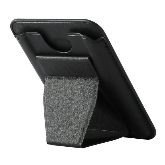 Foldable Phone Mount – Card Wallet Stand with PU Leather Backing for Mobile Devices