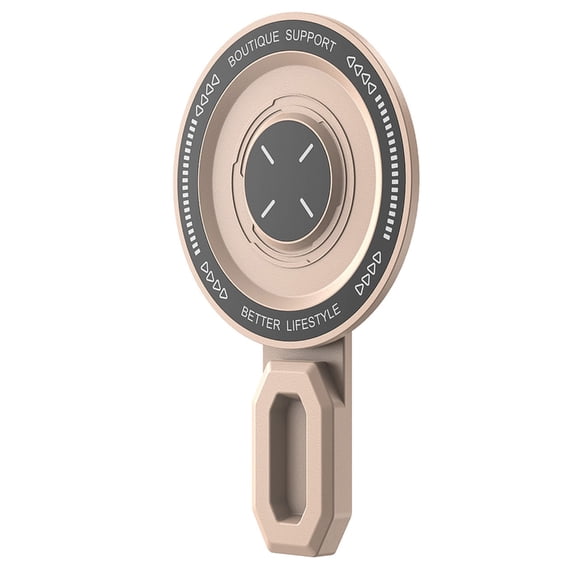 Foldable Phone Stand with Magnetic 360 Rotation Round Security Hoop and Stable Nonskid Base for Most Smartphone