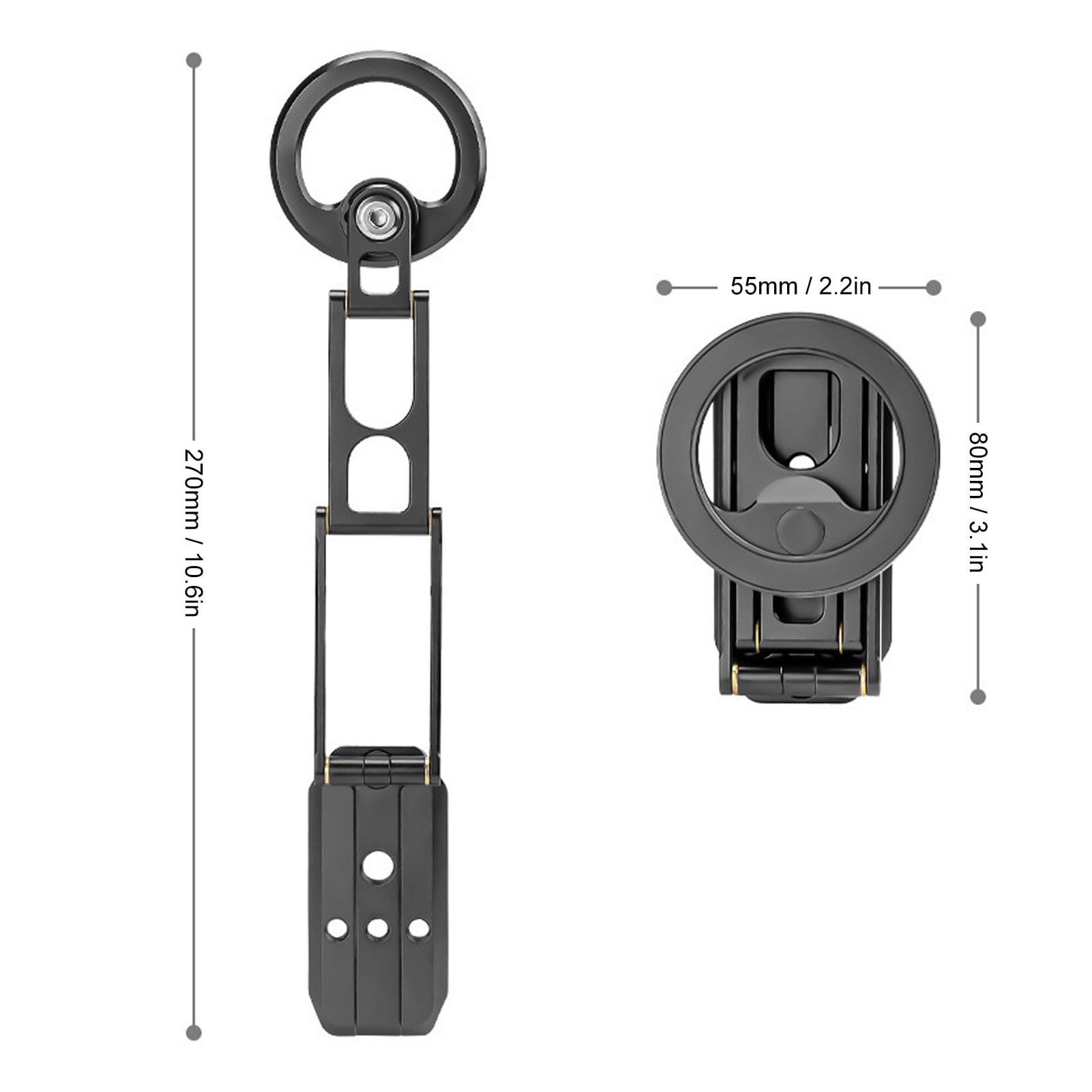 Foldable Phone Tripod Phone Magnetic Mini Tripod Stand Foldable Magnetic Phone Holder with Adjustable Angle