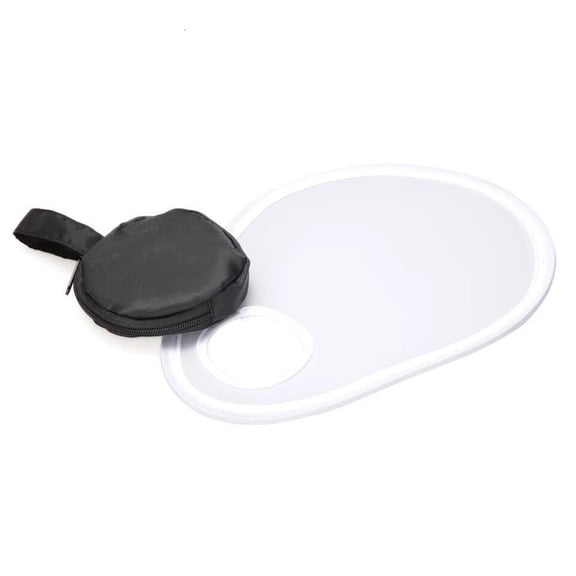 Foldable Photography Flashes Lens Diffuser Reflector, 30cm White Soft Light Cloth Softbox for Natural Photography