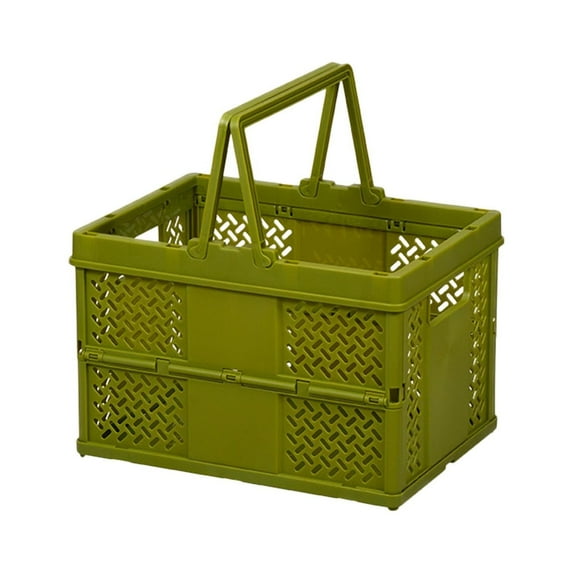 Foldable Picnic Basket - Portable, Multi-Scene & Stackable - Vegetable/Fruit Storage for Outdoor/Shopping