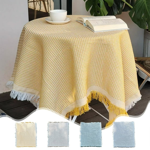 Foldable Picnic Blanket 90x150cm Outdoor Mat Beach Camping Tablecloth Soft Knitted Polyester Cotton Lightweight Portable Washable All-Season Throw for Sofa Grass Nap 59x35in Coffee Yellow Gray Green