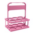 thumbnail image 1 of Foldable Plastic Beverage Carrier | Portable Drink & Beer Bottle Holder | Compact Cup Rack for Sports & Outdoor Use | Includes Handle for Easy Transport, 1 of 5