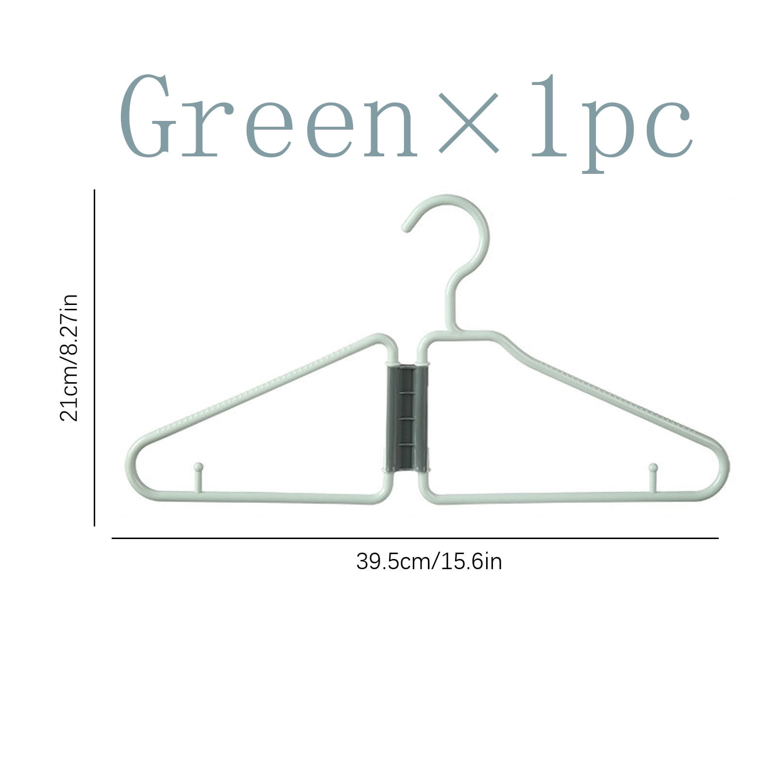 Foldable Plastic Clothes Hanger - Portable Folding Clothes Hanger for Travel, Folding Hangers Space Saving