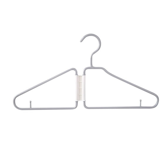 Foldable Plastic Clothes Hanger Space Saving Closet Organizer with Non-Slip Grip for Secure Hold and Gentle Fabric Care Perfect for Travel Storage and Compact Wardrobe Solutions AKLJWH