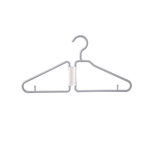 Foldable Plastic Clothes Hanger - Space Saving Collapsible Coat Hanger for Closet Organization - 1 Pack